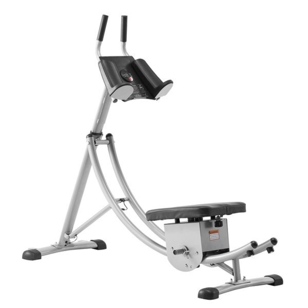 Silver and Black Exercise Machine